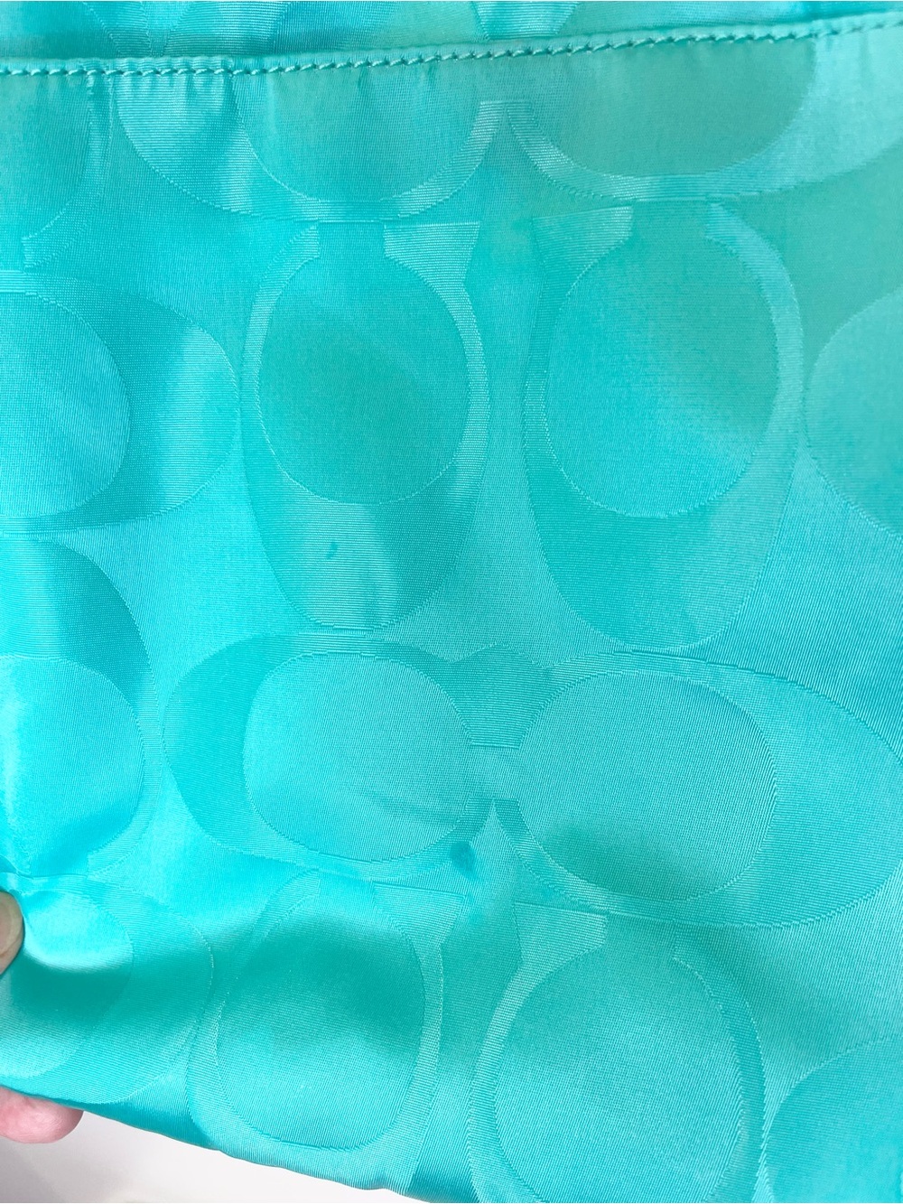 Coach Getaway Signature Nylon File Bag A1432 Turquoise Signature Crossbody Bag - Picture 14 of 14